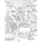 Tear out pages kids sticker coloring book