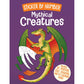 Mythical creatures sticker by number activity book for kids