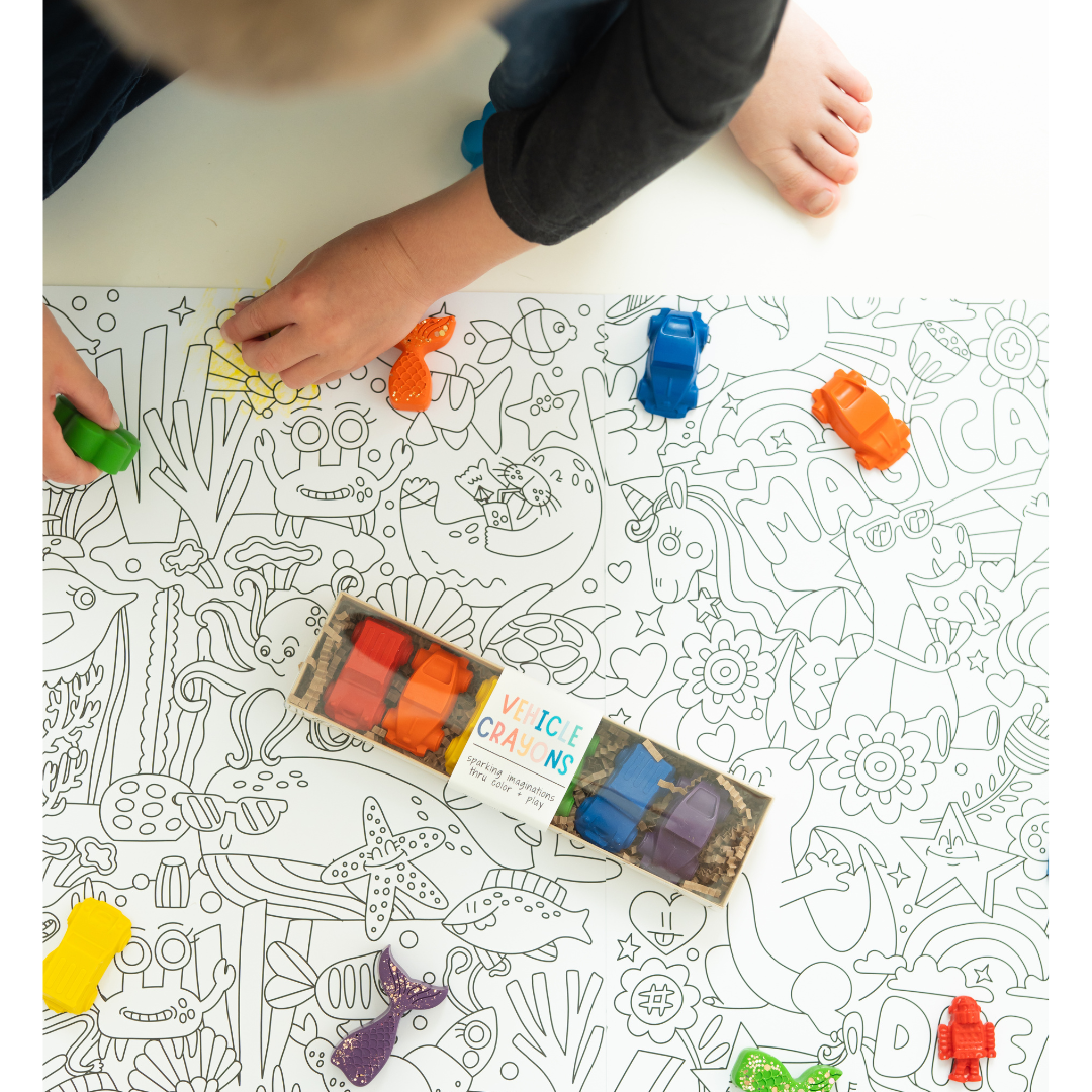 "Beep Beep" 🚗 Car-Shaped Crayons by Wonder Hue Crayon Co.