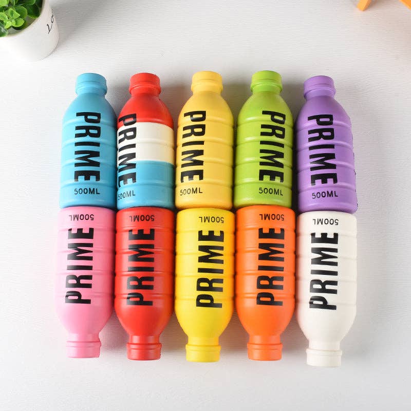 "Hydration Squad" 💧 Water Bottle Squishy Slow-Rising Sensory Toy