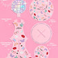 “Party Era” 💋 Cupcake Tower - 3 tiered display, dessert stand by xo, fetti