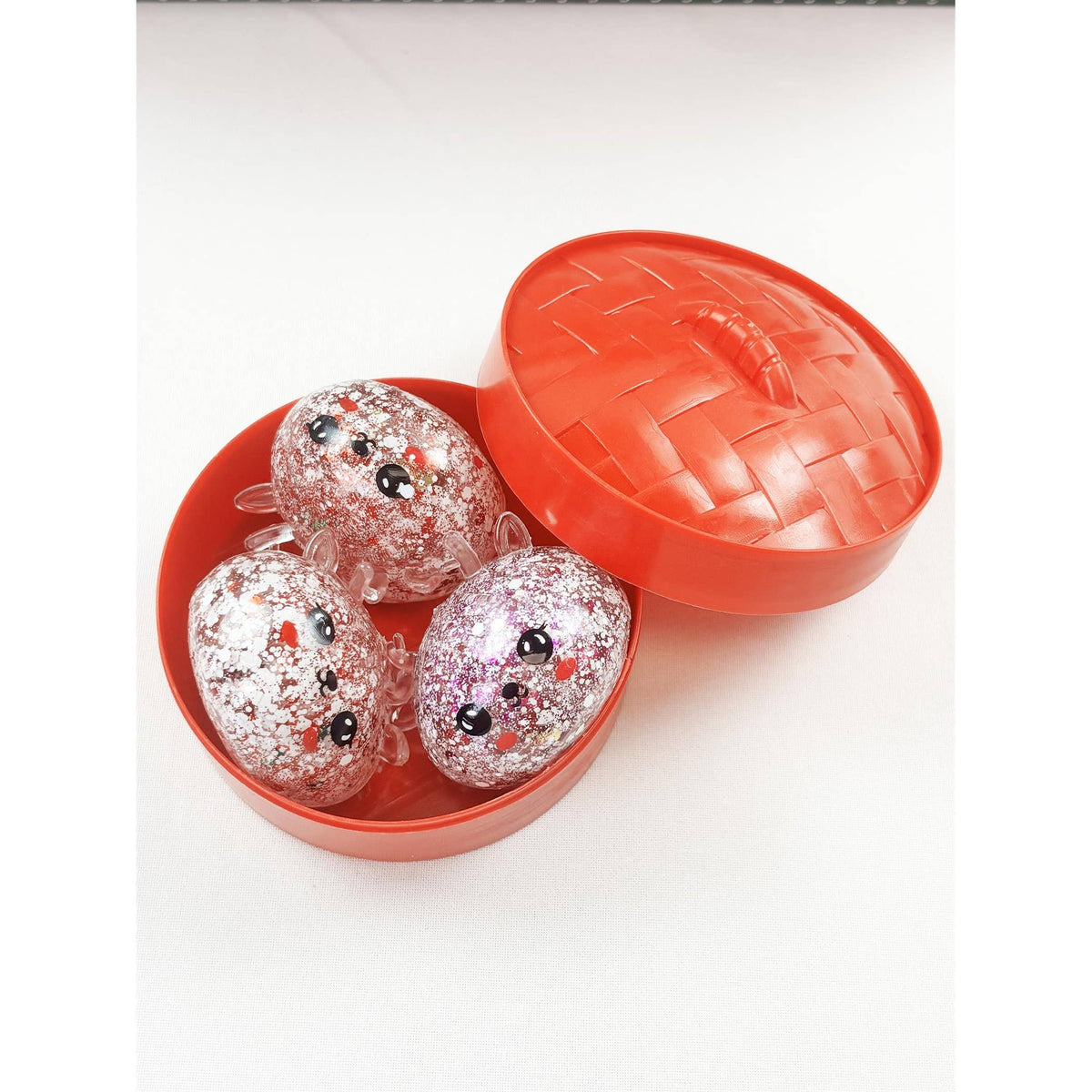 "Holiday Dim Sum" 🥟 Christmas Glitter Dumpling Squishy Toys (12 Steamers) by Love and Repeat