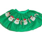 Toddler Christmas tutu with sequin Santas and candy canes