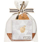 Acacia wood charcuterie board gift set with gold knife