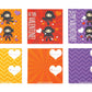 Classroom Valentine set with ninja finger puppets