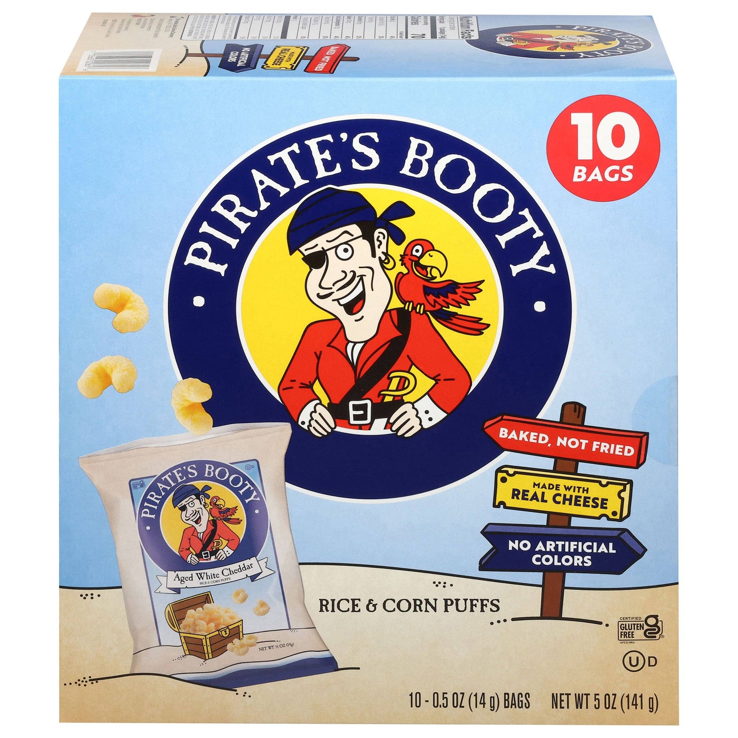 "Booty Call" 🏴‍☠️ Pirate's Booty Aged White Cheddar Puffs