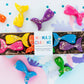 Glitter mermaid crayons for kids art supplies