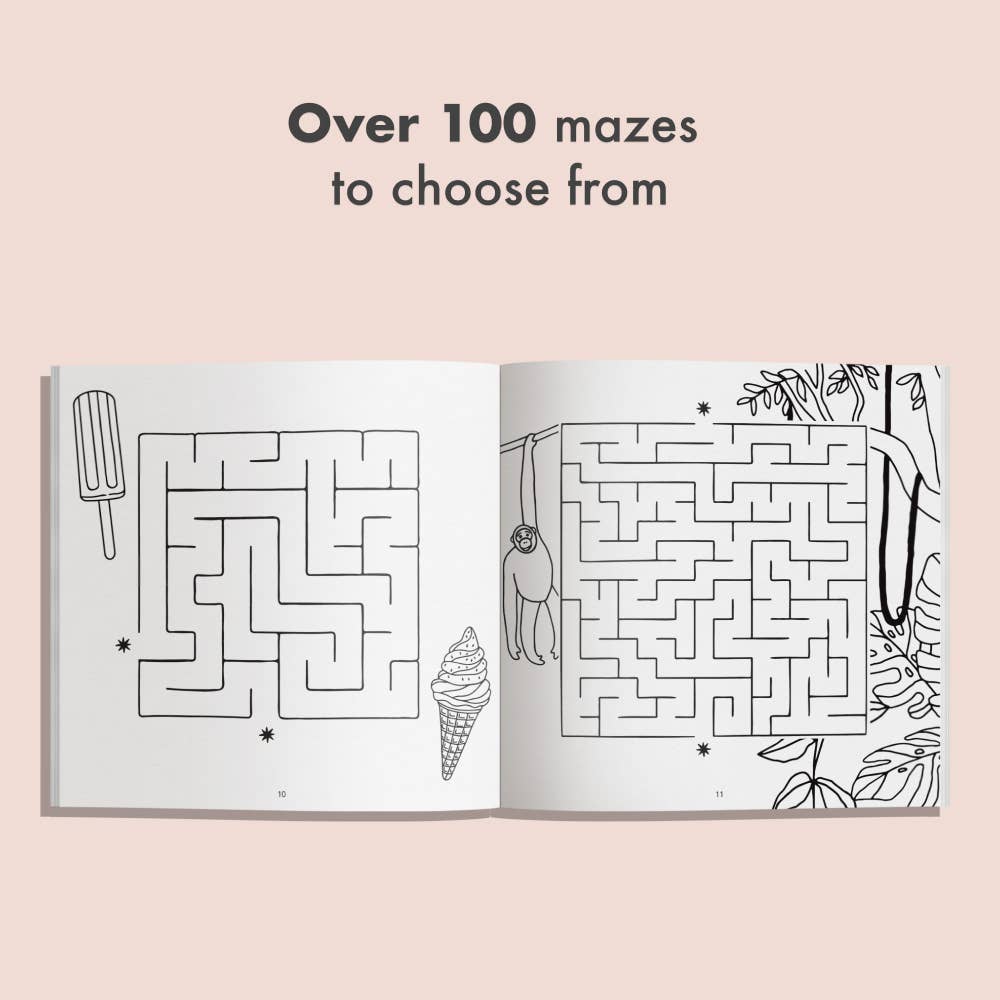 Educational maze book for problem-solving