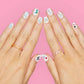 Swiftie nail decals with fun pop icon designs