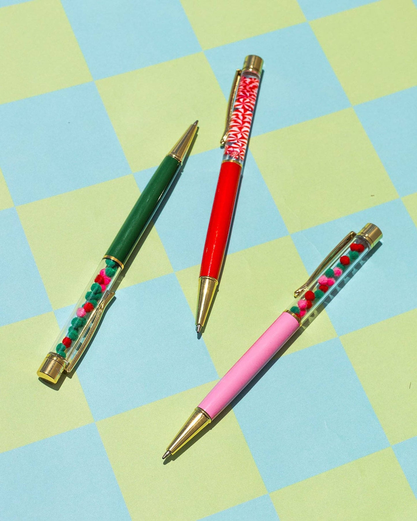 “Dear Santa, Define Good” ✏️ Holiday Confetti Pen Set by Packed Party