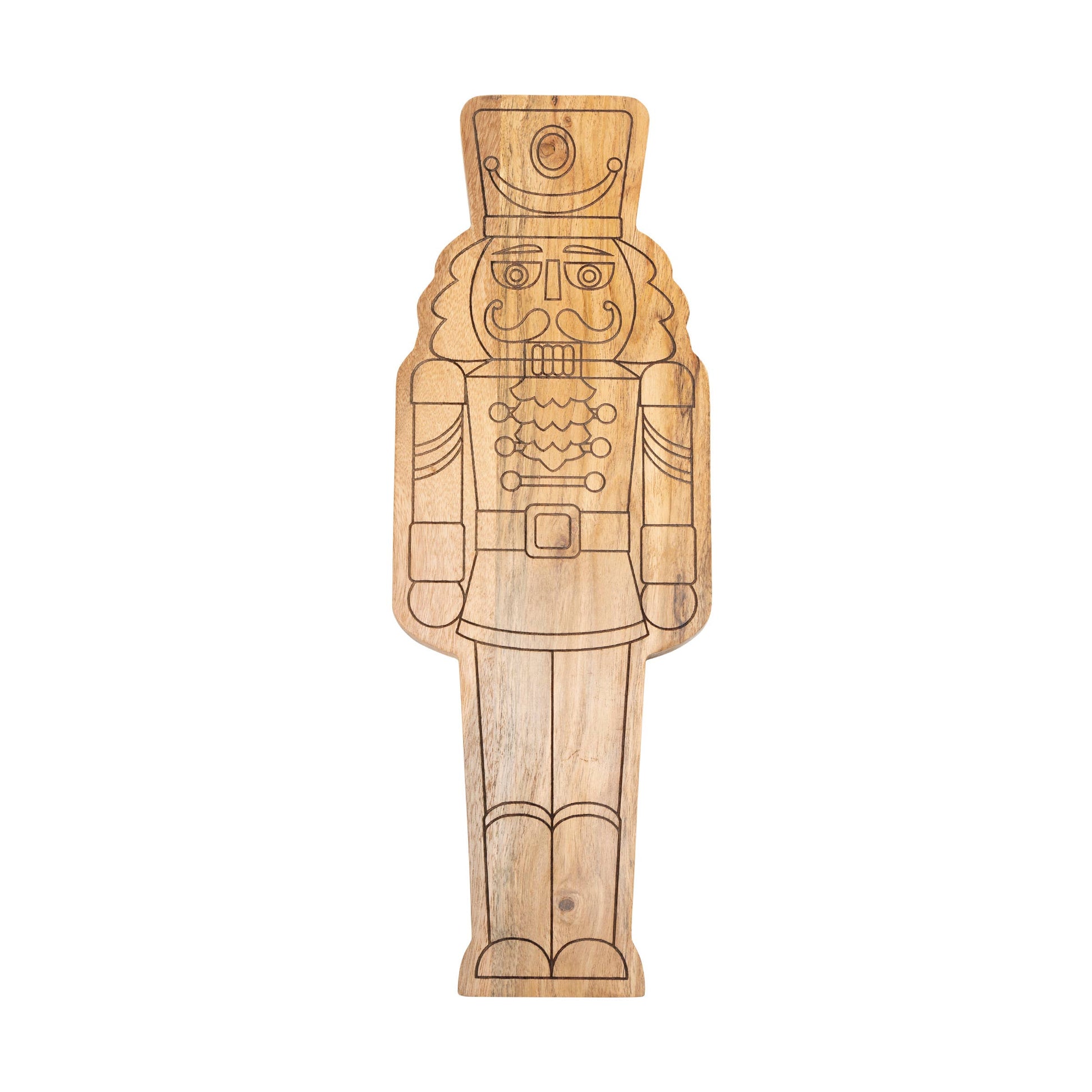 Nutcracker Cheese Board – Unique holiday decor featuring a wooden nutcracker-shaped design, perfect for festive gatherings, cheese platters, and Christmas celebrations. Handcrafted and ready to add charm to your seasonal table.