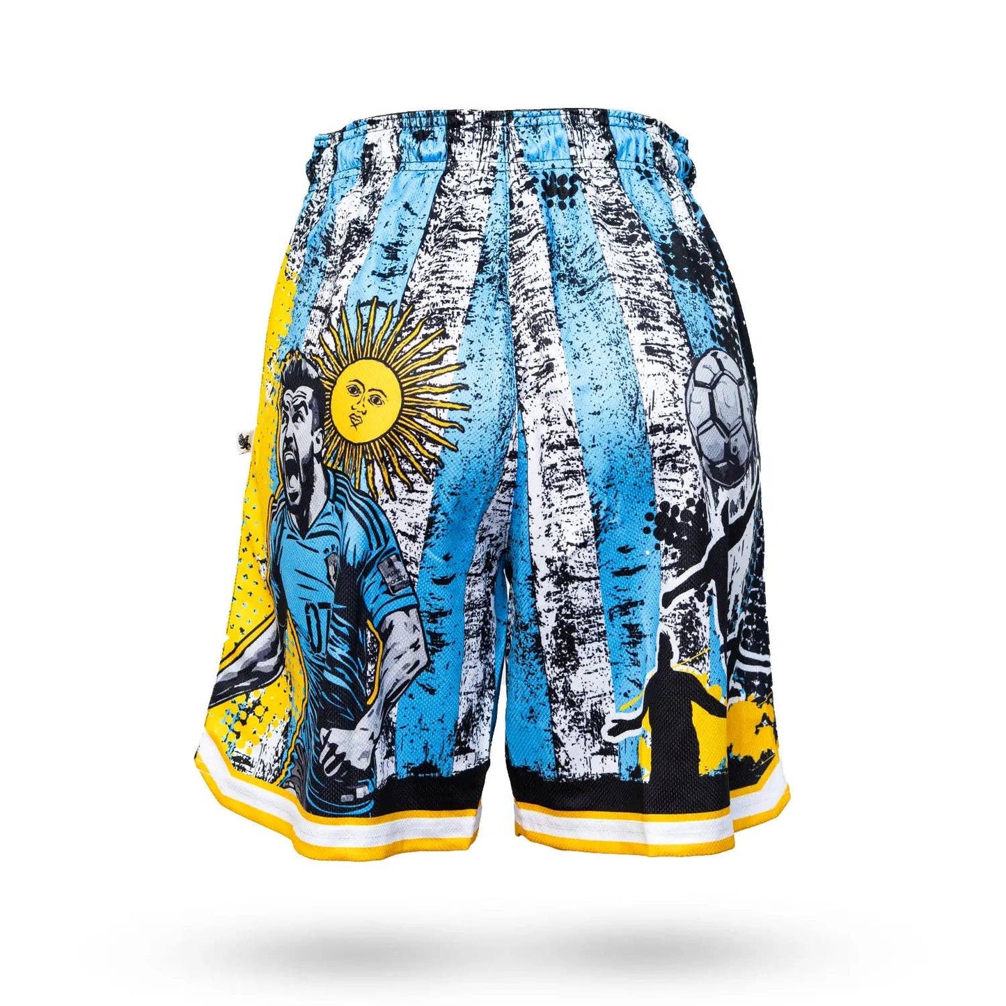 Boys Messy Soccer Short: Multi / Classic / Y-XS