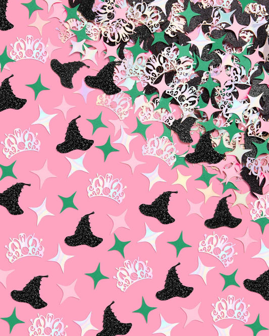 “Wicked” 💚🩷 Witch Confetti - 200 pc confetti kids pink green