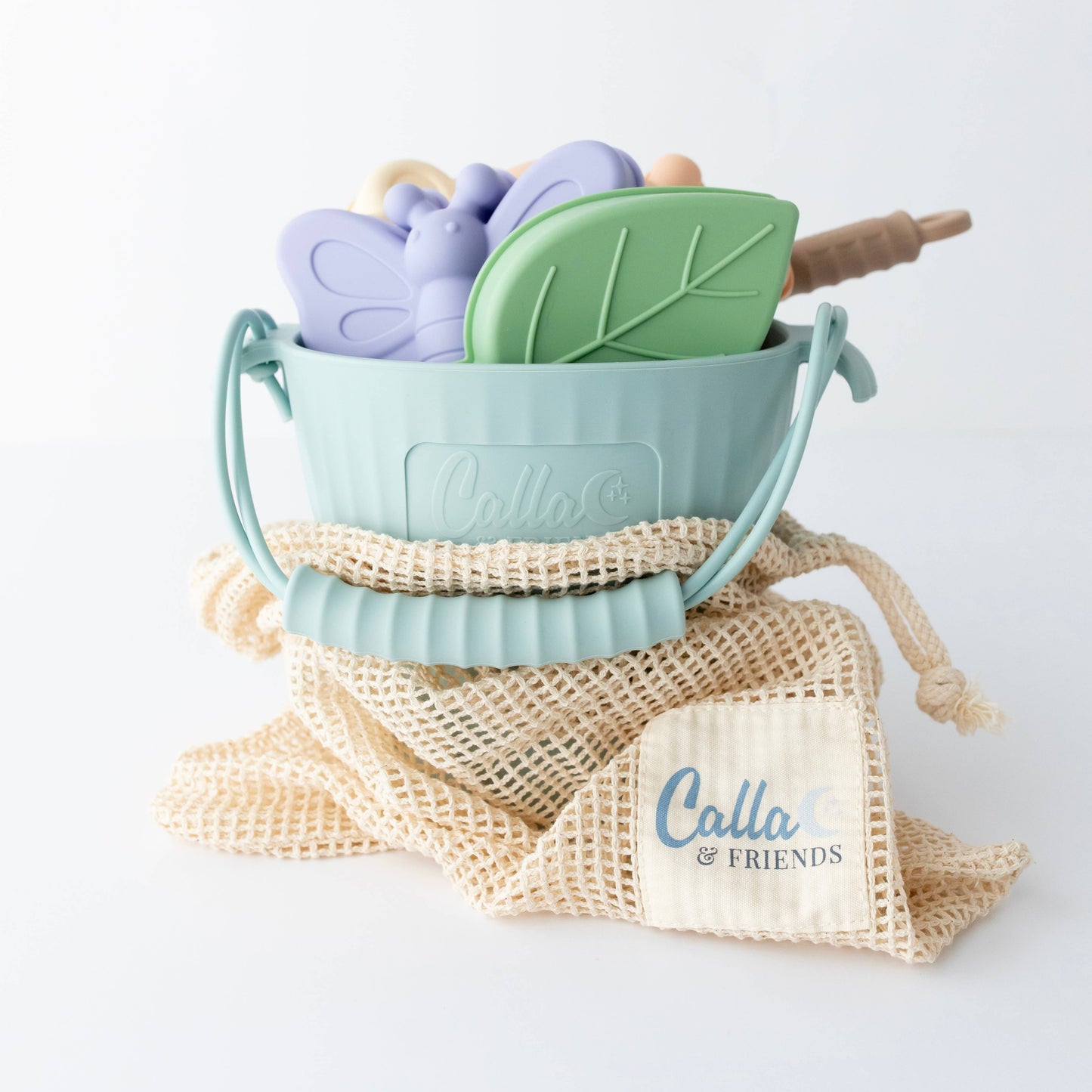 "Peach Blossom Beach" 🌺 Silicone Beach Toy Set by Calla & Friends