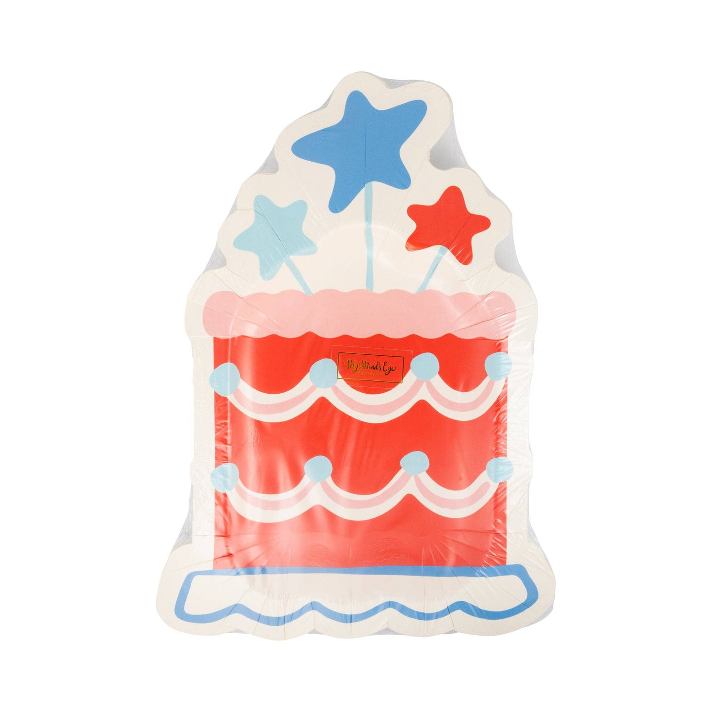 Sweet Land of Liberty cake-shaped paper plates for patriotic events