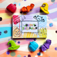 Halloween Crayon Party Favor Pack with 100% Non-Toxic Themed Shaped Crayons, Includes 'Happy Halloween' Card and Themed Coloring Card, Perfect for Trick or Treaters and Class Gifts.