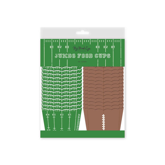 “Snack Attack” 🏈 Jumbo Football Food + Baking Cups