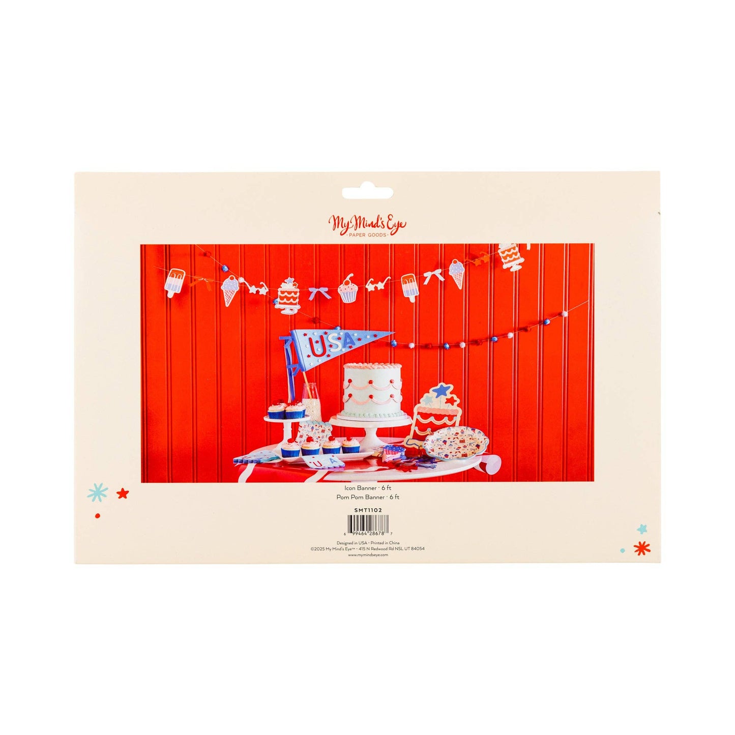 “Pom and Circumstance” 🇺🇸Summertime Icon Banner Set by My Minds Eye