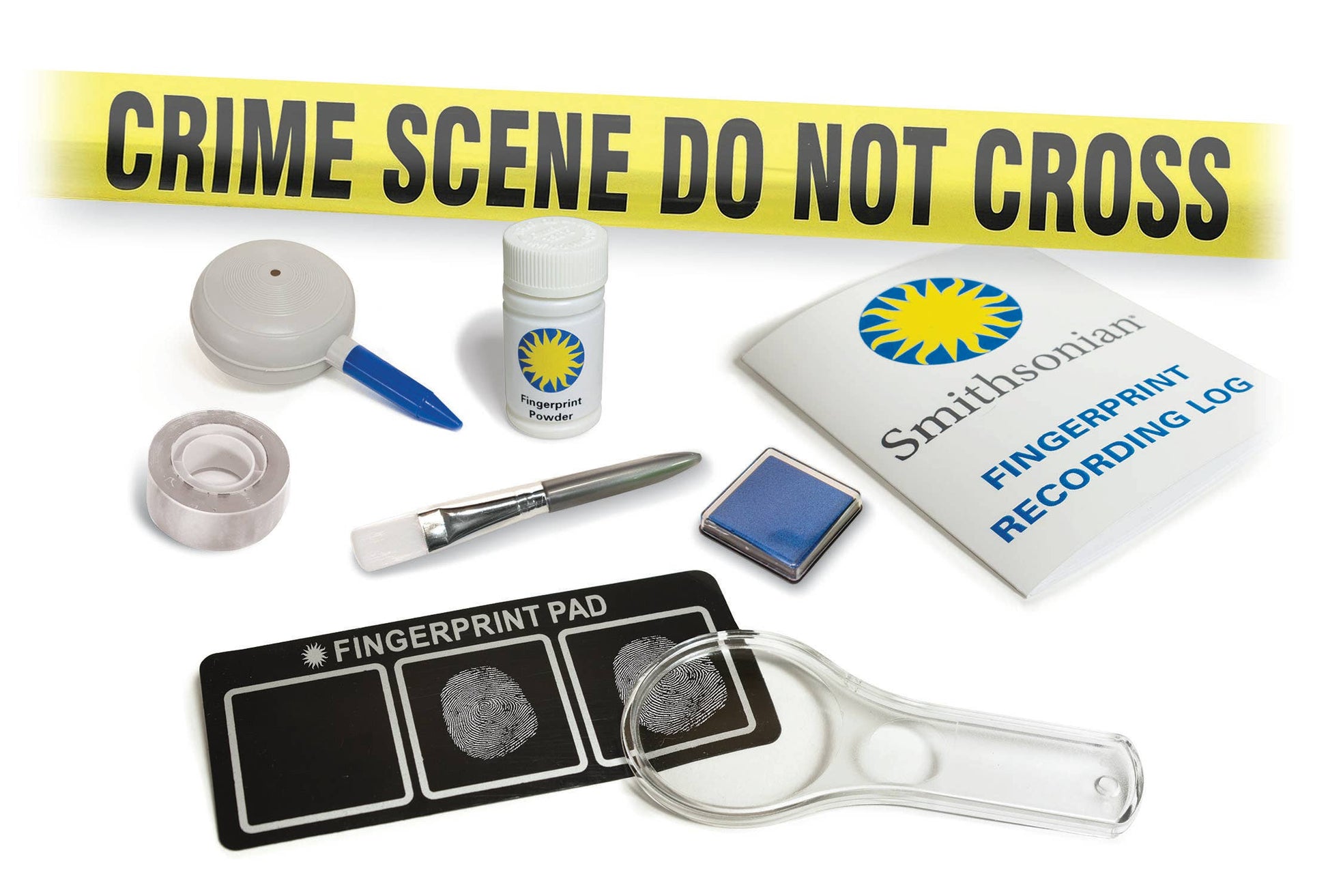 Detective Fingerprint Kit for kids 10+, CSI activity set with tools for forensic science and role-play fun.