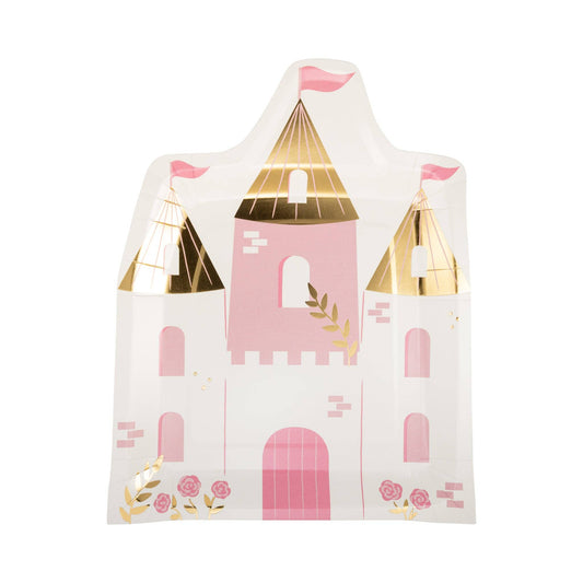 “The Royal We” 👑 Princess Castle Shaped Paper Plates (8 Count) by My Mind’s Eye