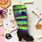 Halloween Witch Leg Mini Piñata, Ideal for Halloween Decorations and Party Favors, Measures 7 inches Tall, 3 inches Long, and 1.5 inches Wide, Features Trap Door for Treats.