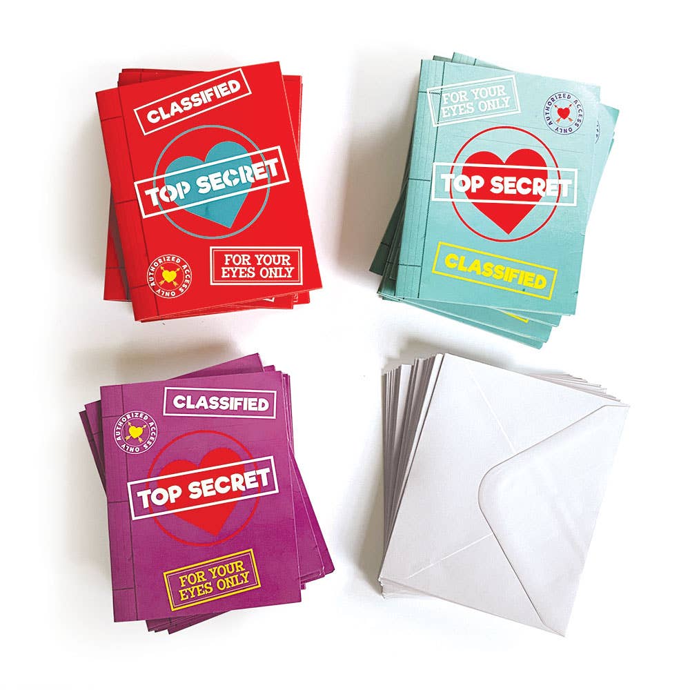 Classroom Valentine exchange decoder card set