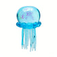 Blue jellyfish-shaped toy on a white background