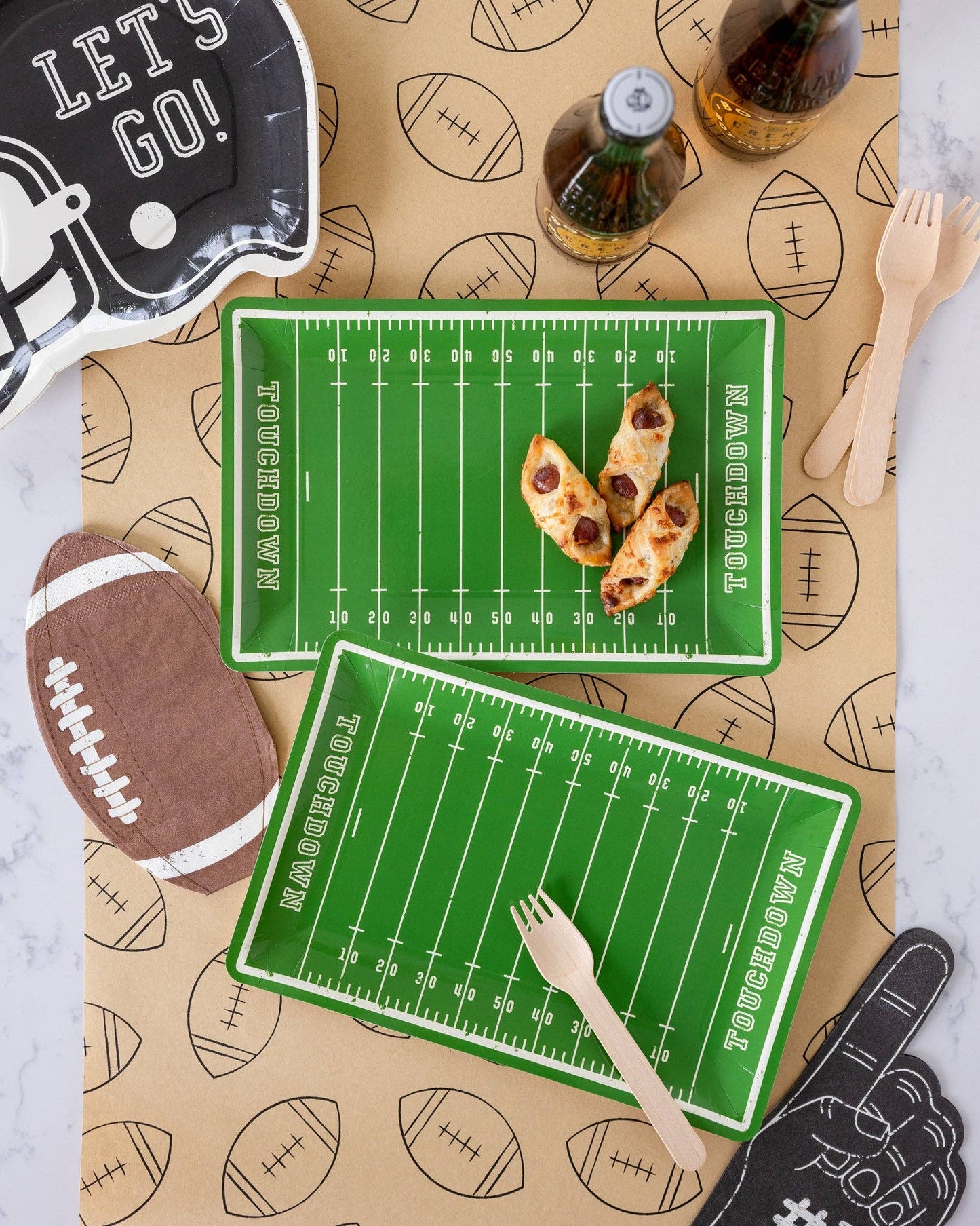 “First Down Feast” 🏈 Football Table Runner by CGO
