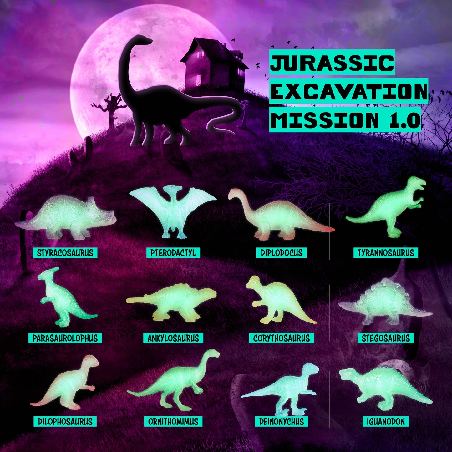 "Dig It" 🦖 Glow-in-the-Dark Dinosaur Egg Excavation Kit by Dan&Darci