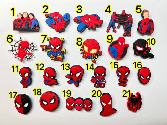 "Web Slinger" 🕷️ Spider-Man Croc Charm Set (22-Pack) by JuliesDecal