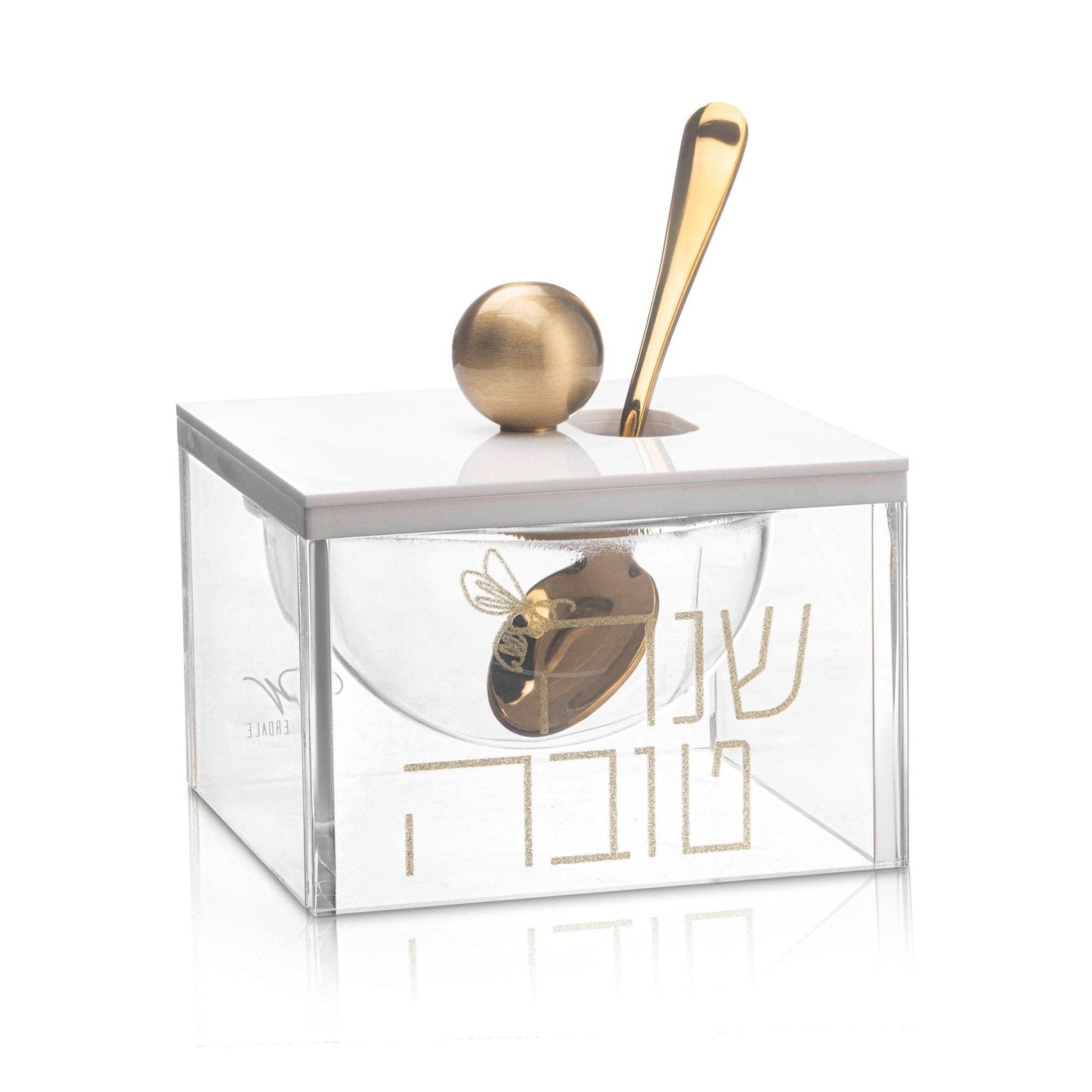 Block Honey Dish: Silver