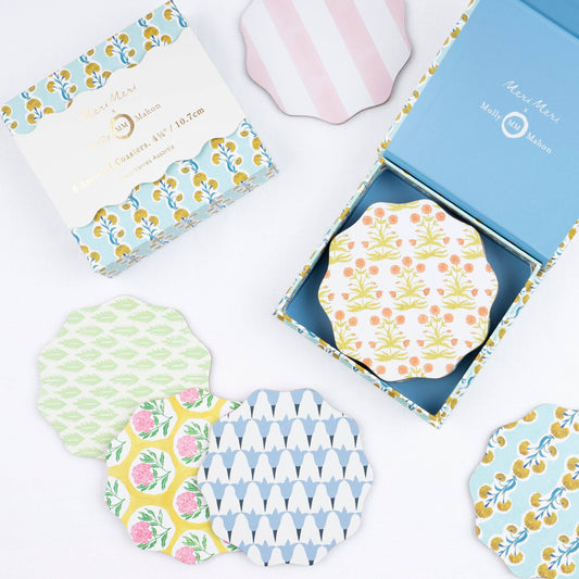 "Coast Is Clear" 🌼 Floral Coasters by Meri Meri