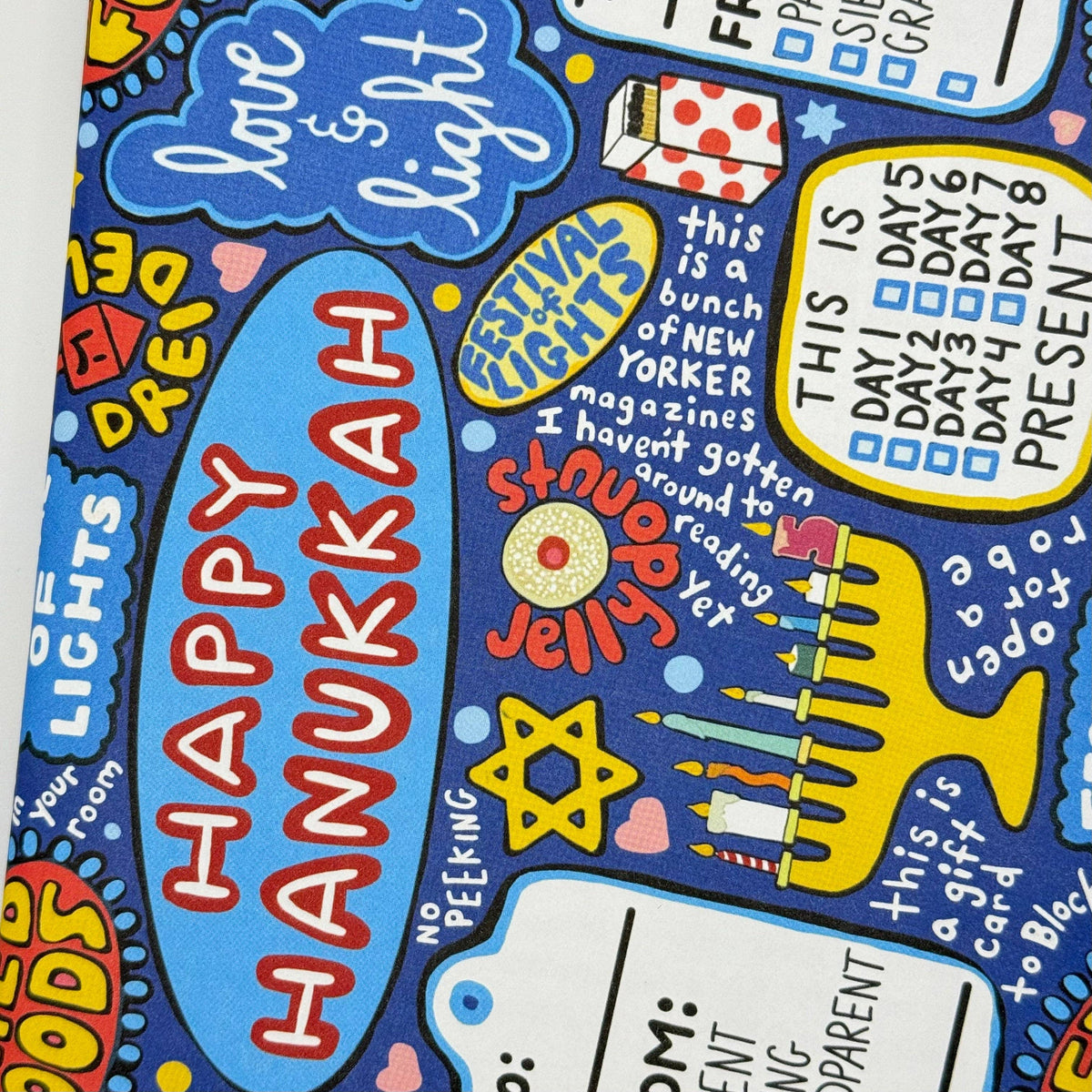 “Eight Nights of Socks” 🕎 Funny Hanukkah Wrapping Paper Sheet by Better Than The Gift
