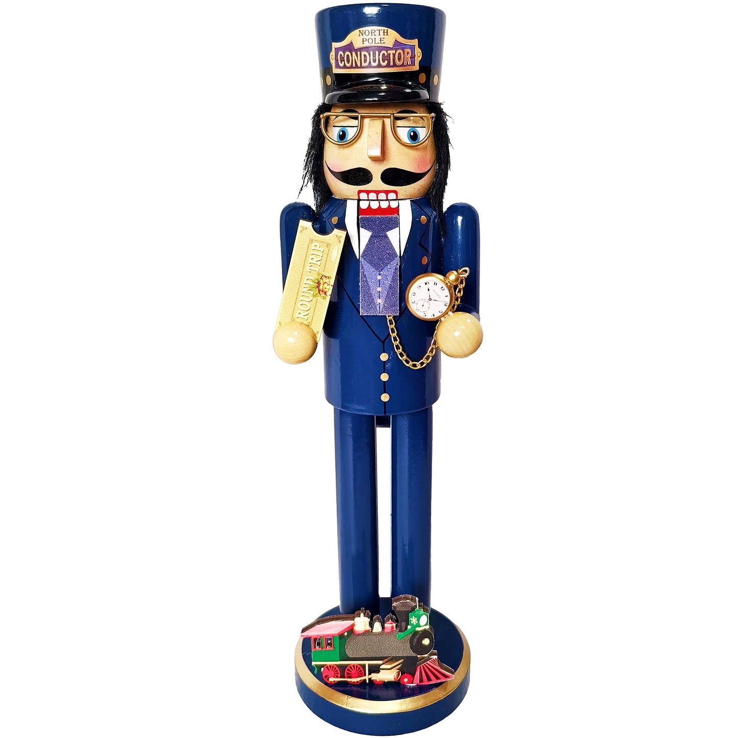 14” North Pole Conductor Nutcracker by Santa’s Workshop