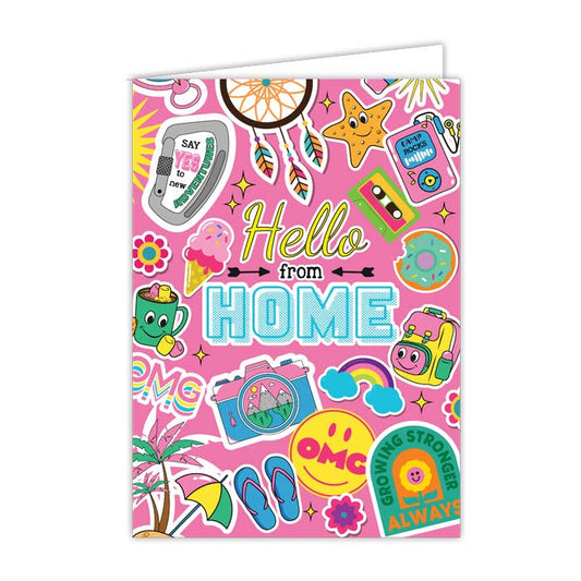 Pink Camp Icons Camp Card 