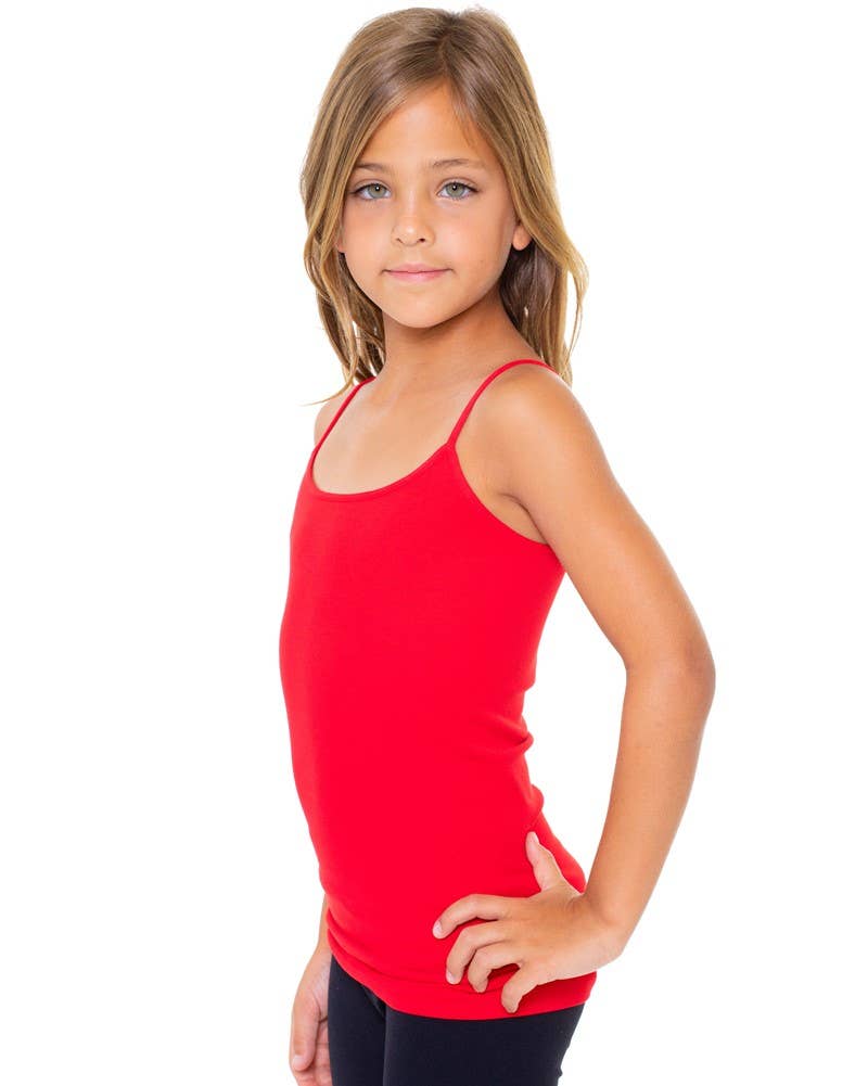 "Layer Up, Cutie" 💚 Girls Full Camisole Dark Emerald by Malibu Sugar