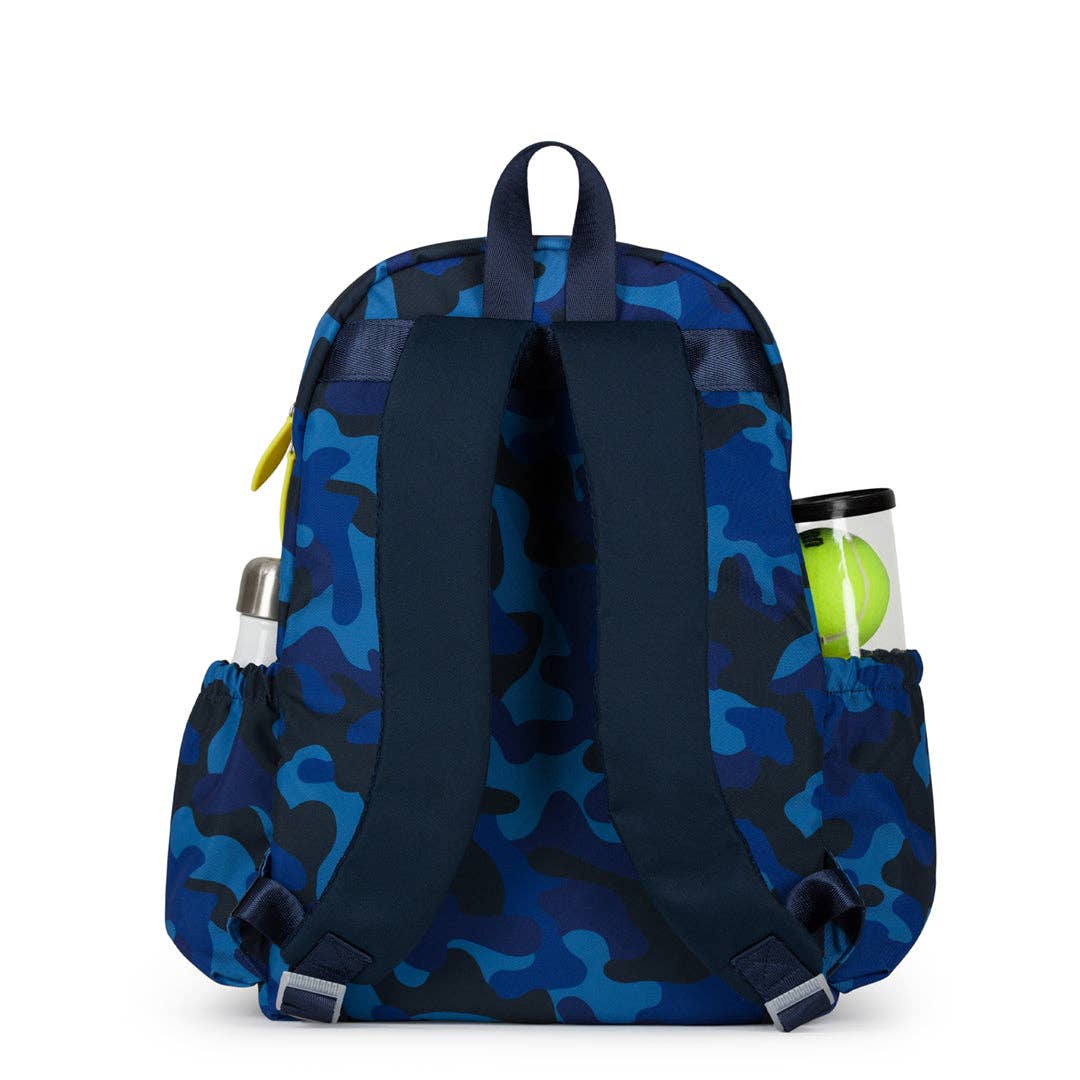 “Game Set Match” 🎾 Big Love Tennis Backpack: Navy Camo