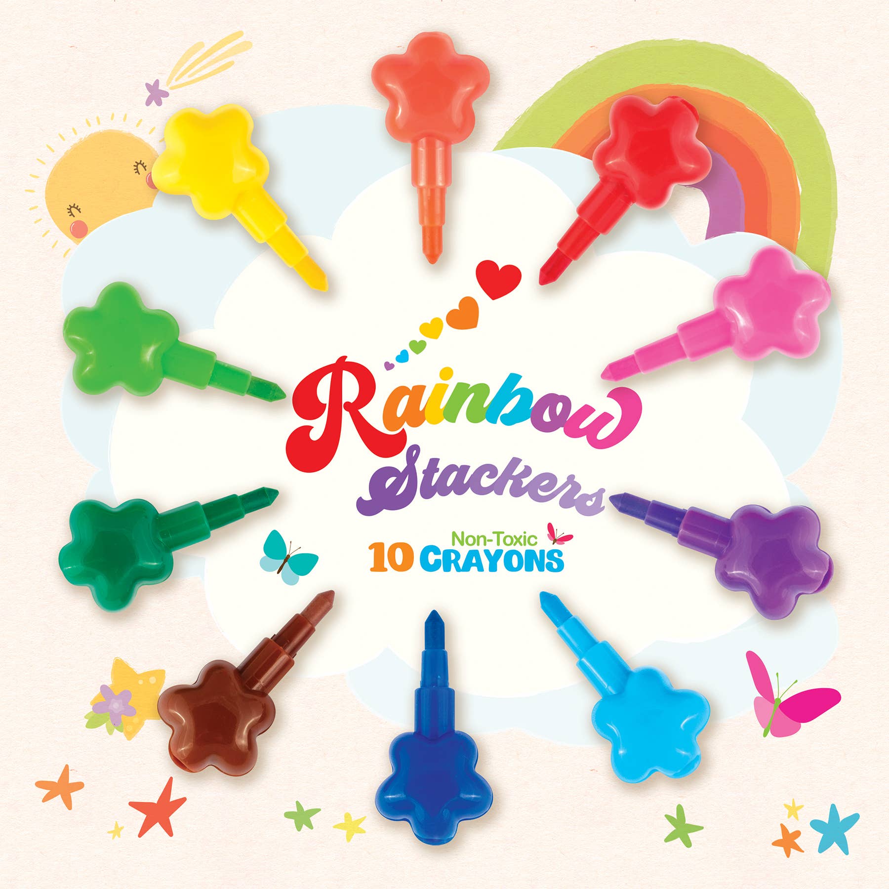 Crayon Stacker & Activity Book Set – Perfect for Party Favors & Gifts! 