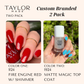Custom Nail Polish: 2 Pack Long-wearing + Vegan + Non-toxic: 0224 Glossy Fuschia / 1424 Royal Blue Gloss with Hint of Shimmer