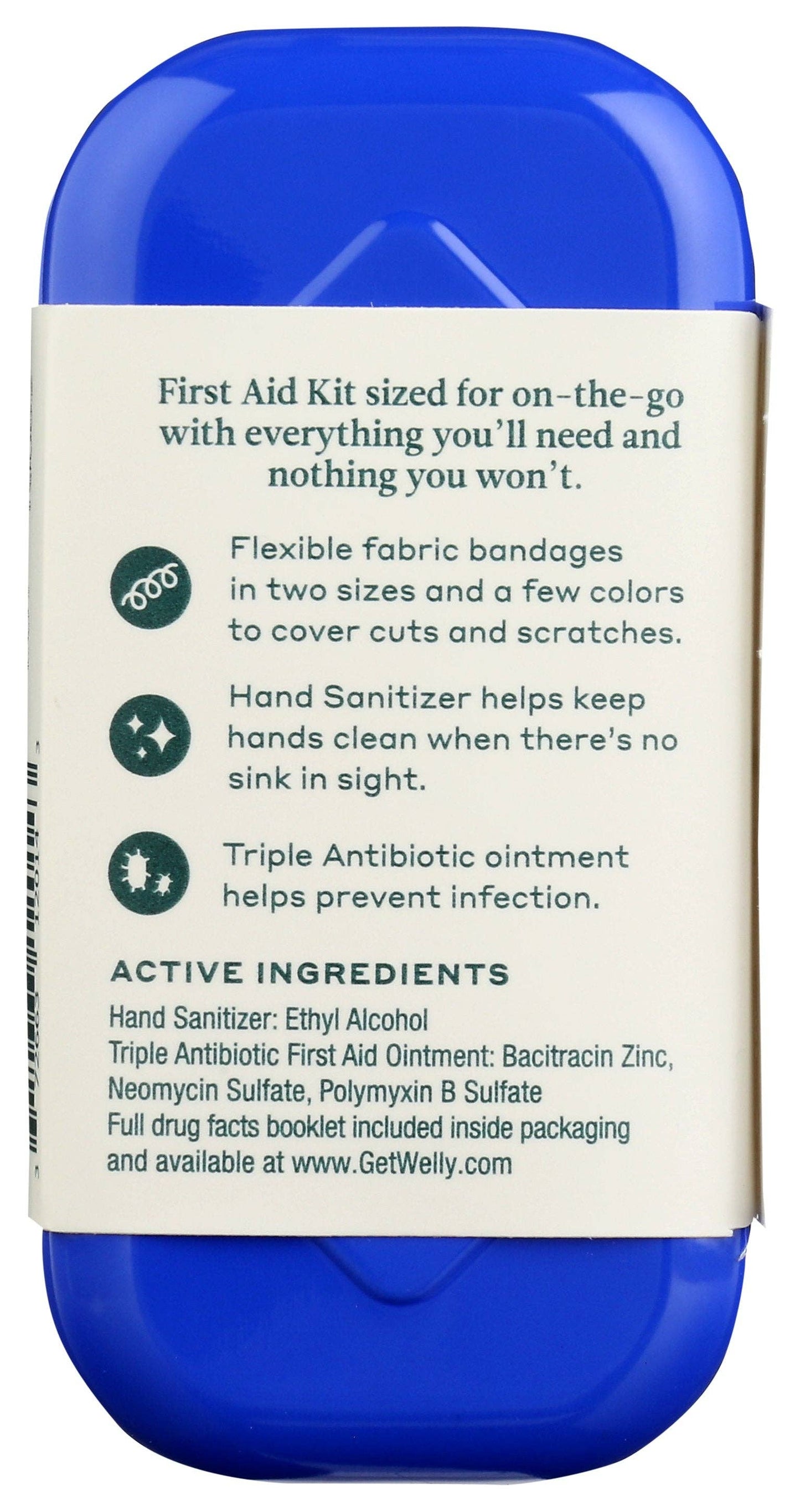 Portable emergency medical kit for minor injuries