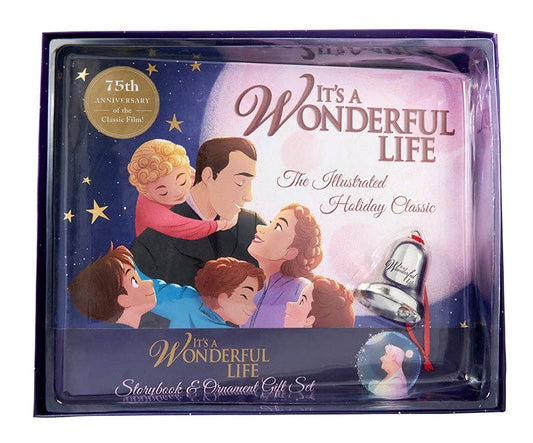 “It's a Wonderful Life” 🔔 The Illustrated Holiday Classic Gift Set [Book+Bell Ornament]