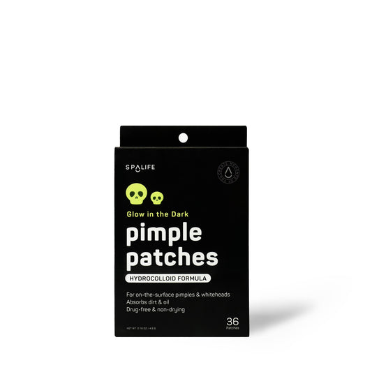 “Glow Up” 💀 Glow in the Dark Skulls Halloween Pimple Patches