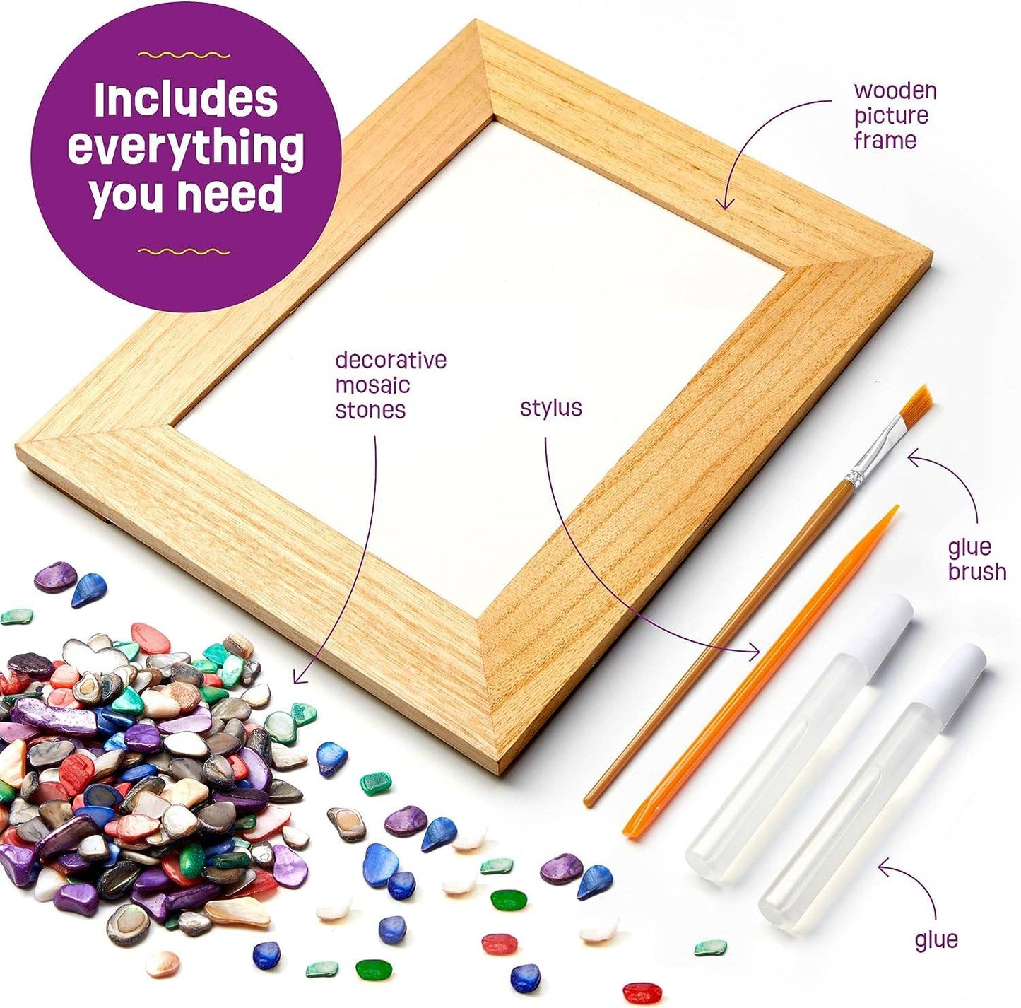 "Mosaic Moment" 🖼️ DIY Mosaic Picture Frame Kit by Dan&Darci