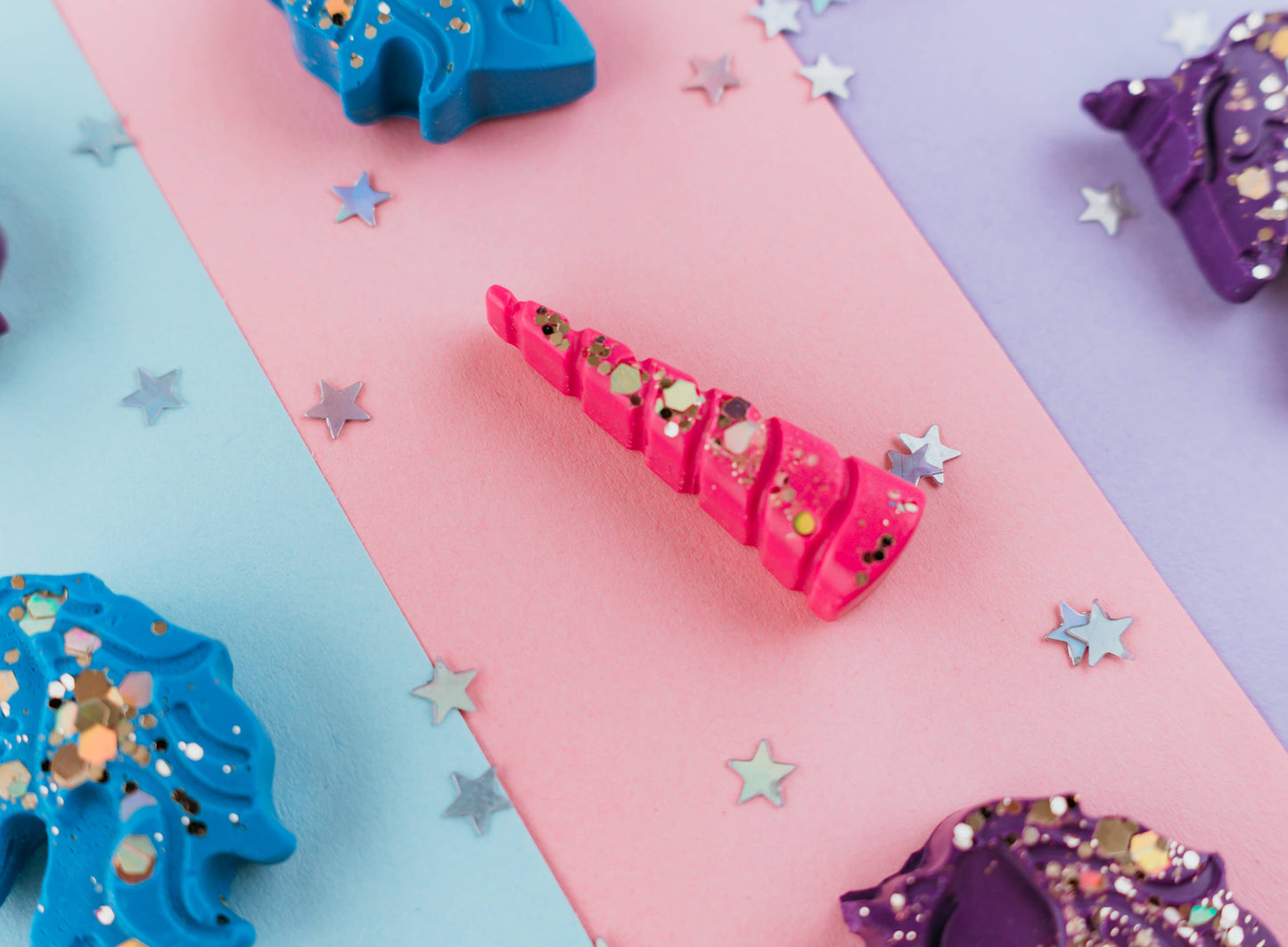 "Mane Squeeze" 🦄 Unicorn-Shaped Crayons by Wonder Hue Crayon Co.
