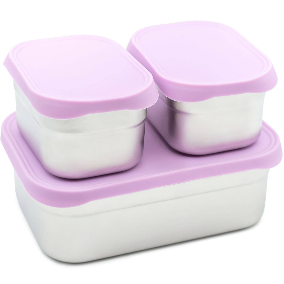 "Packed with Purpose" 🍱 Stainless Steel Bento Box Lunch Set with Silicone Lids by WeeSprout