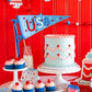 Sweet Sips & Scoops ice cream napkins, 3” x 6.5”, perfect for birthday parties and poolside fun.