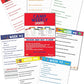 7 themed camp cards plus self-seal envelopes for easy mailing of camper weekly updates