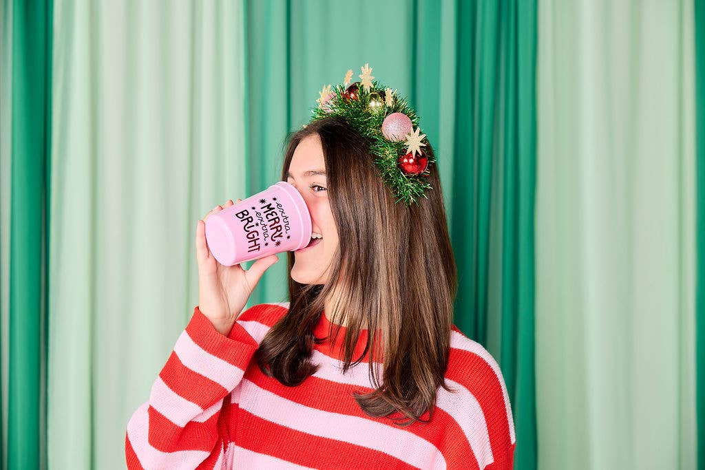 “Sip Happens” 🍸 Extra Merry Extra Bright Party Cups