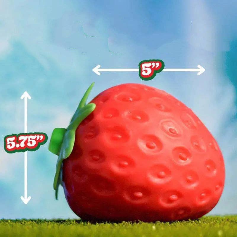 "Berry Big Squeeze" 🍓 Jumbo Strawberry Squishy Slow-Rising Sensory Toy