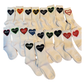 “Head to Toe” ❤️ Embroidered Heart Camp Socks